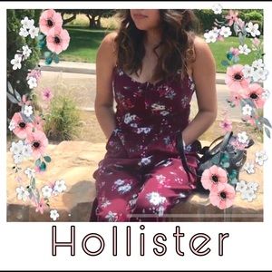 Floral tie front Jumpsuit